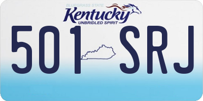 KY license plate 501SRJ