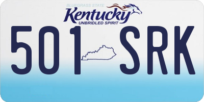 KY license plate 501SRK