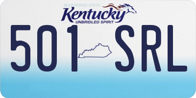 KY license plate 501SRL
