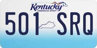 KY license plate 501SRQ