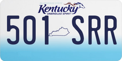 KY license plate 501SRR
