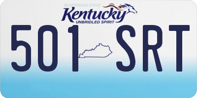 KY license plate 501SRT