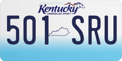 KY license plate 501SRU