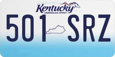 KY license plate 501SRZ