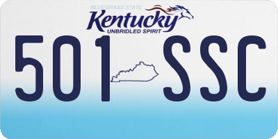 KY license plate 501SSC