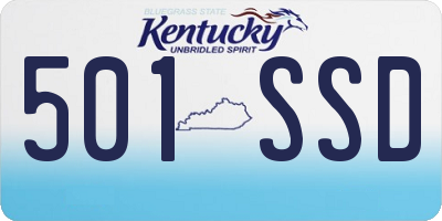 KY license plate 501SSD