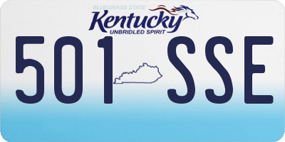 KY license plate 501SSE