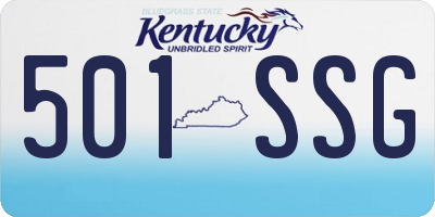 KY license plate 501SSG
