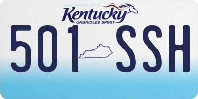 KY license plate 501SSH