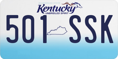 KY license plate 501SSK