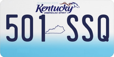 KY license plate 501SSQ