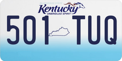KY license plate 501TUQ