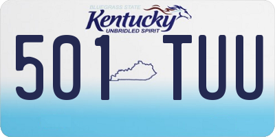 KY license plate 501TUU