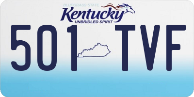 KY license plate 501TVF