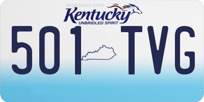 KY license plate 501TVG
