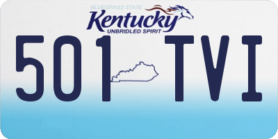 KY license plate 501TVI