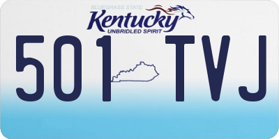 KY license plate 501TVJ