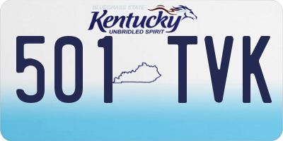 KY license plate 501TVK