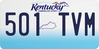 KY license plate 501TVM
