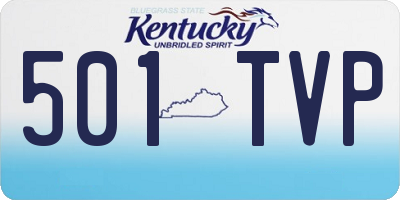 KY license plate 501TVP