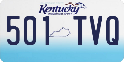 KY license plate 501TVQ