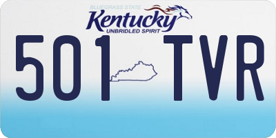 KY license plate 501TVR