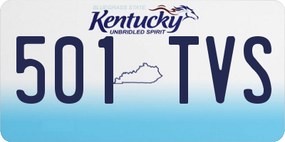 KY license plate 501TVS