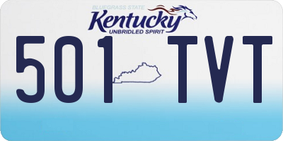 KY license plate 501TVT
