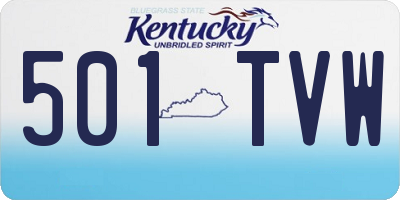KY license plate 501TVW