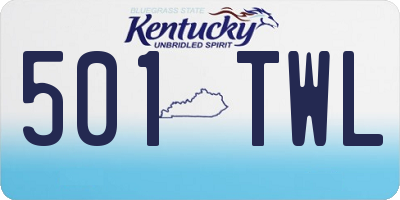KY license plate 501TWL