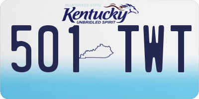 KY license plate 501TWT