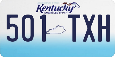 KY license plate 501TXH
