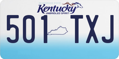 KY license plate 501TXJ