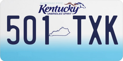 KY license plate 501TXK
