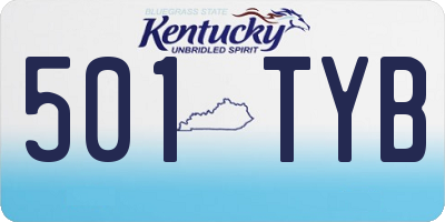 KY license plate 501TYB