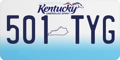 KY license plate 501TYG
