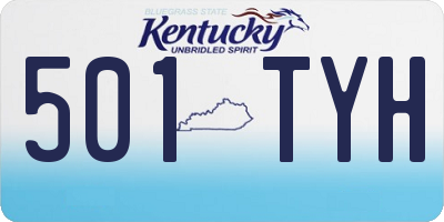 KY license plate 501TYH