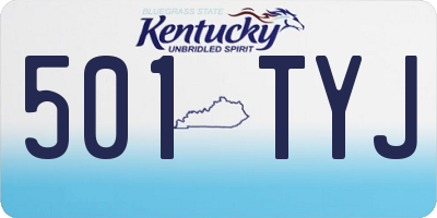 KY license plate 501TYJ