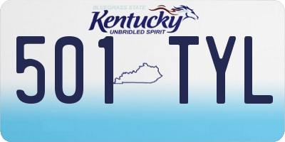 KY license plate 501TYL