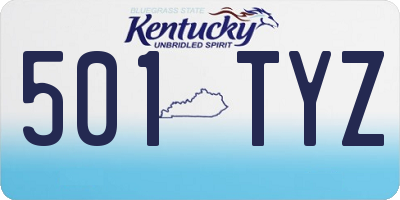 KY license plate 501TYZ