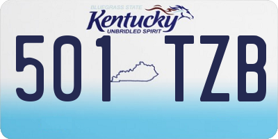 KY license plate 501TZB