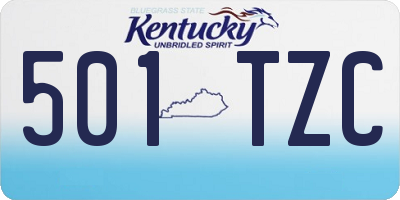 KY license plate 501TZC