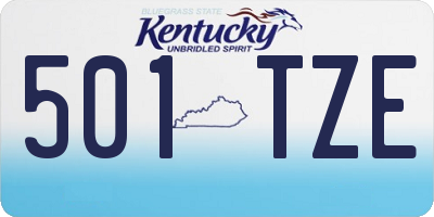 KY license plate 501TZE