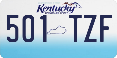 KY license plate 501TZF