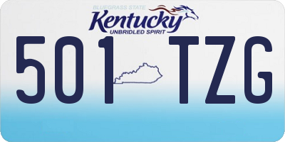 KY license plate 501TZG