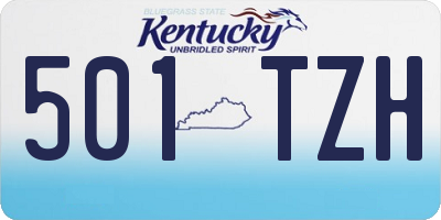 KY license plate 501TZH