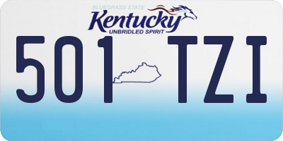 KY license plate 501TZI