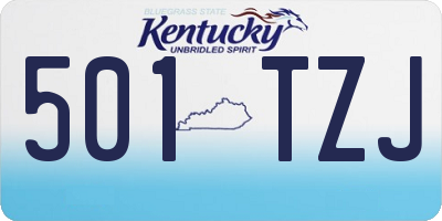 KY license plate 501TZJ