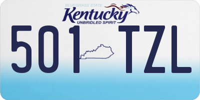 KY license plate 501TZL