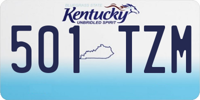 KY license plate 501TZM